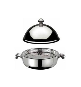 Broggi Classica butter holder with lid silver plated nickel - Buy now on ShopDecor - Discover the best products by BROGGI design