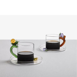 Ichendorf Fruits & Flowers coffee cup with saucer snail - Buy now on ShopDecor - Discover the best products by ICHENDORF design