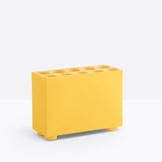 Pedrali Brik umbrella stand in plastic Pedrali Yellow GI100E - Buy now on ShopDecor - Discover the best products by PEDRALI design