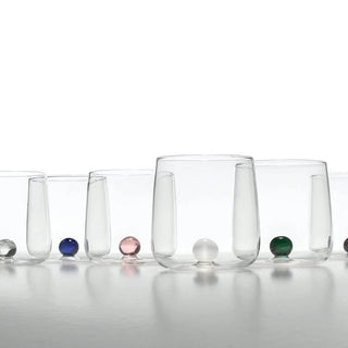 Zafferano Bilia tumbler transparent with little ball - Buy now on ShopDecor - Discover the best products by ZAFFERANO design