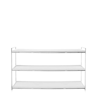 Kartell Trays shelf with chromed steel structure Kartell White 03 - Buy now on ShopDecor - Discover the best products by KARTELL design