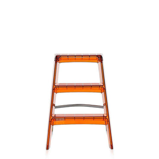 Kartell Upper folding step ladder with chromed steel structure - Buy now on ShopDecor - Discover the best products by KARTELL design
