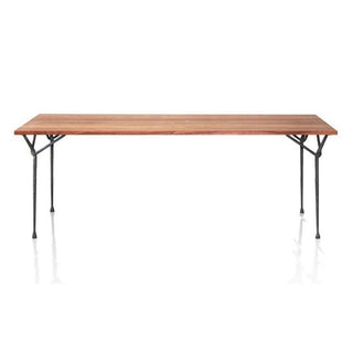 Magis Officina Table fixed table 200x90 cm. with walnut top Buy now on Shopdecor