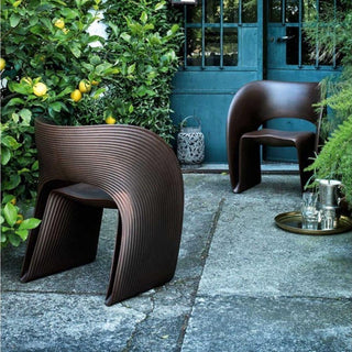 Magis Raviolo armchair corten brown Buy now on Shopdecor