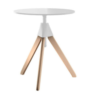 Magis The Wild Bunch Topsy table in beech with colored joint and screw diam. 60 cm. Buy now on Shopdecor