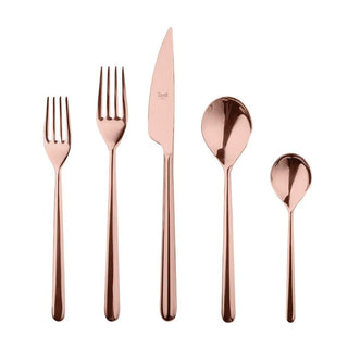 Mepra Linea 5-piece flatware set Mepra Bronze - Buy now on ShopDecor - Discover the best products by MEPRA design