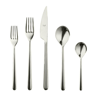 Mepra Linea 5-piece flatware set Mepra Champagne - Buy now on ShopDecor - Discover the best products by MEPRA design