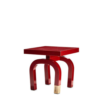 Moooi Common Comrades Emperor red wooden stool - Buy now on ShopDecor - Discover the best products by MOOOI design