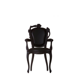 Moooi Smoke Dining Armchair with burnt wood arms - Buy now on ShopDecor - Discover the best products by MOOOI design