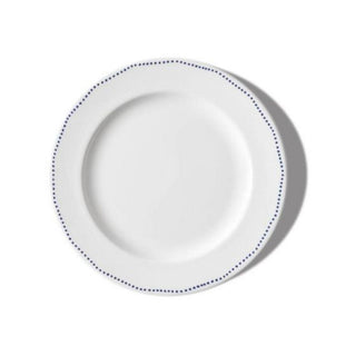 Schönhuber Franchi Shabbychic Dinner Plate white - dots blue Buy now on Shopdecor