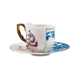 Seletti Hybrid porcelain coffee cup Eufemia with saucer Buy now on Shopdecor