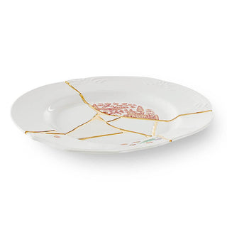 Seletti Kintsugi dinner plate in porcelain/24 carat gold mod. 1 Buy now on Shopdecor