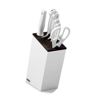 Wusthof Classic White knife block with 6 items Buy now on Shopdecor